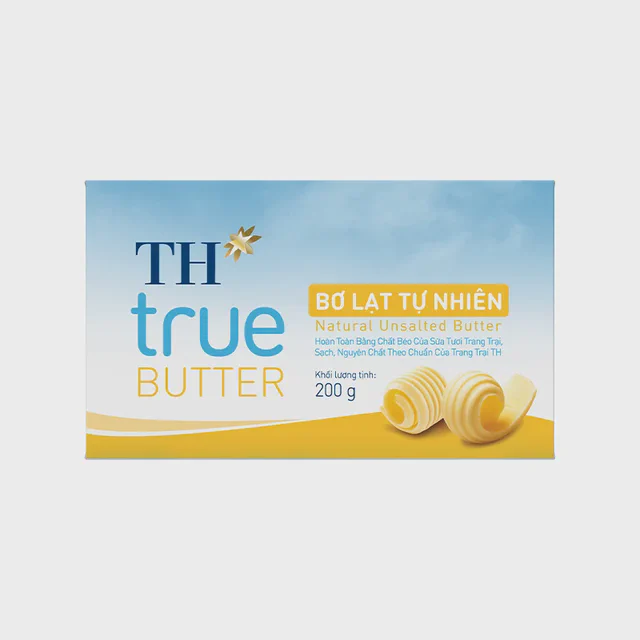 Bơ lạt tự nhiên TH true BUTTER 200 g — TH true Đà Nẵng
