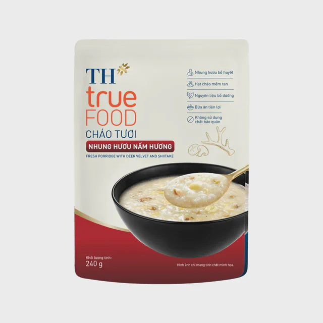 Cháo Tươi Nhung Hươu Nấm Hương 240 g — TH true Đà Nẵng