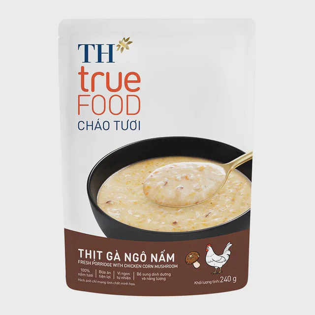Gói Cháo Tươi Gà Ngô Nấm TH true FOOD 240 g — TH true Đà Nẵng