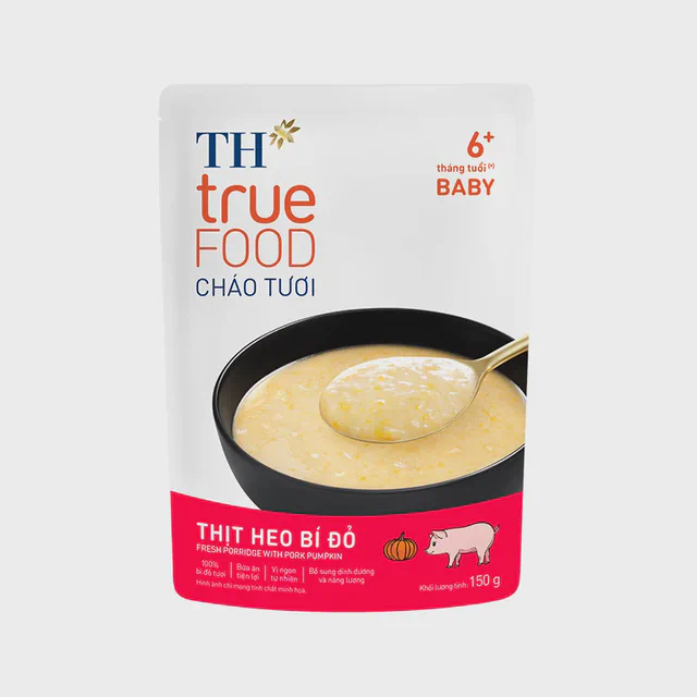 Gói Cháo Tươi Thịt Heo Bí Đỏ TH true FOOD 150 g — TH true Đà Nẵng