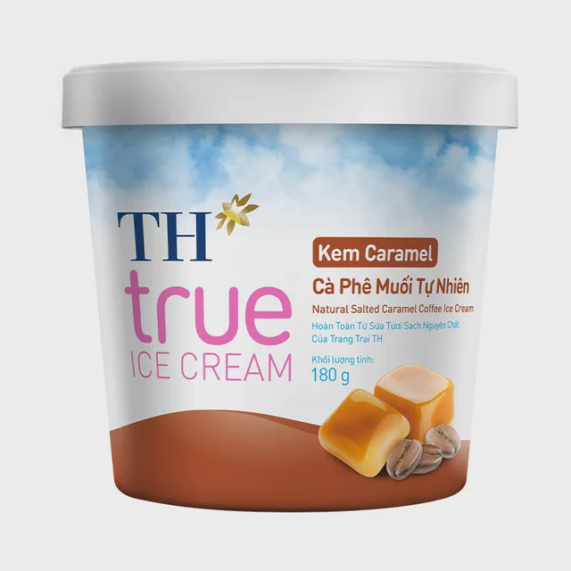 Kem Hộp Caramel Cà Phê Muối Tự Nhiên TH true ICE CREAM 180g — TH true Đà Nẵng