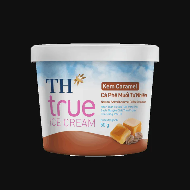 Kem Hộp Caramel Cà Phê Muối Tự Nhiên TH true ICE CREAM 50g — TH true Đà Nẵng