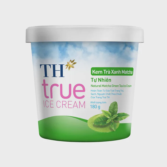 Kem Hộp Trà Xanh Matcha Tự Nhiên 180 g — TH true Đà Nẵng
