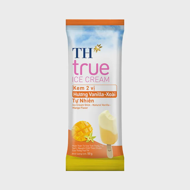 Kem Que 2 Vị Hương Vanilla Xoài Tự Nhiên TH true ICE CREAM — TH true Đà Nẵng