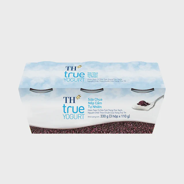Lốc 3 Hũ Sữa Chua Nếp Cẩm Tự Nhiên TH true YOGURT 110g — TH true Đà Nẵng