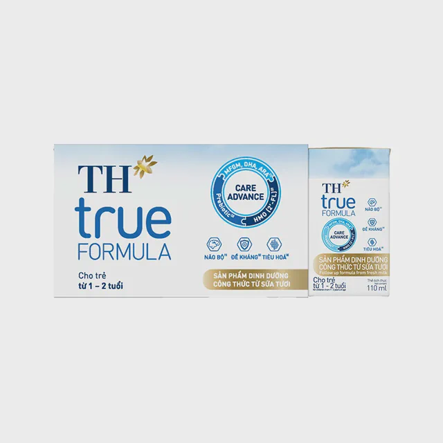 Lốc sản phẩm dinh dưỡng công thức từ sữa tươi cho trẻ từ 1 đến 2 tuổi TH true FORMULA 110 ml — TH true Đà Nẵng
