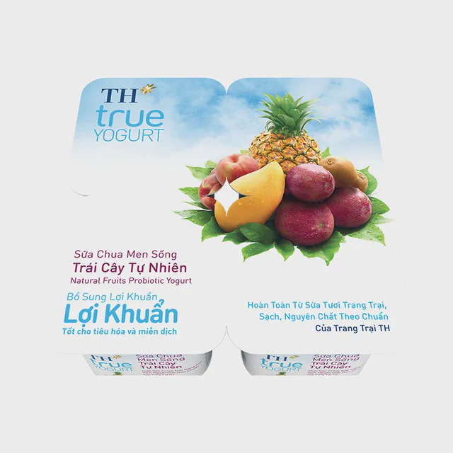 Lốc Sữa Chua Ăn Men Sống Trái Cây 100 g — TH true Đà Nẵng