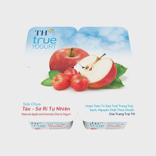 Lốc Sữa Chua Ăn Táo Sơ Ri TH true YOGURT 100g — TH true Đà Nẵng