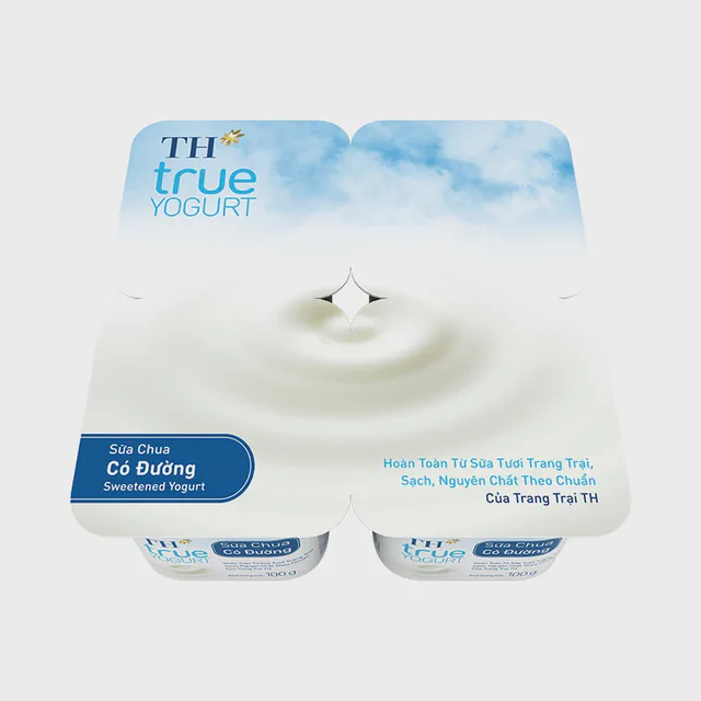 Lốc Sữa Chua Có Đường TH true YOGURT 100 g — TH true Đà Nẵng