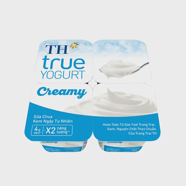 Lốc Sữa Chua Kem Ngậy Tự Nhiên TH true YOGURT Creamy 100 g — TH true Đà Nẵng