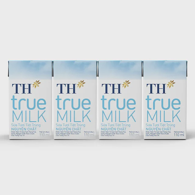 Lốc Sữa Tươi Tiệt Trùng Nguyên Chất 110 ml — TH true Đà Nẵng