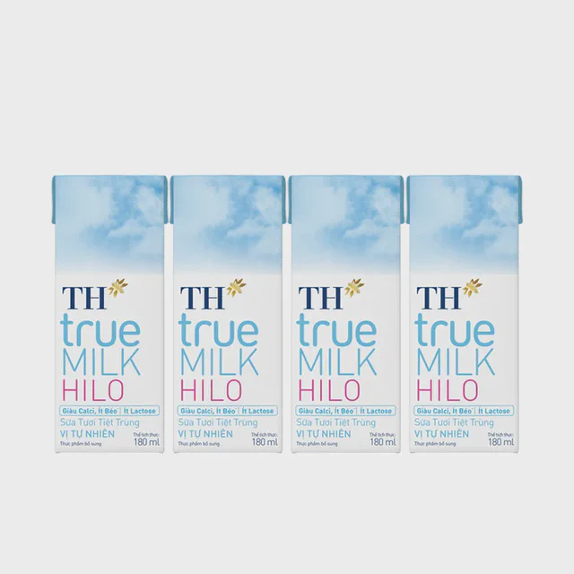 Lốc Sữa Tươi Tiệt Trùng TH true MILK HILO 180 ml — TH true Đà Nẵng