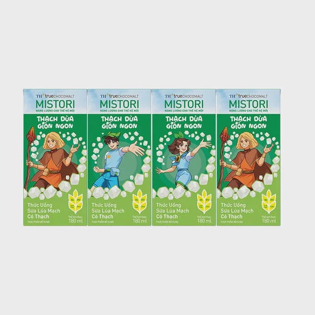 Lốc Thức uống Sữa Lúa mạch Có Thạch TH true CHOCOMALT MISTORI 180 ml — TH true Đà Nẵng