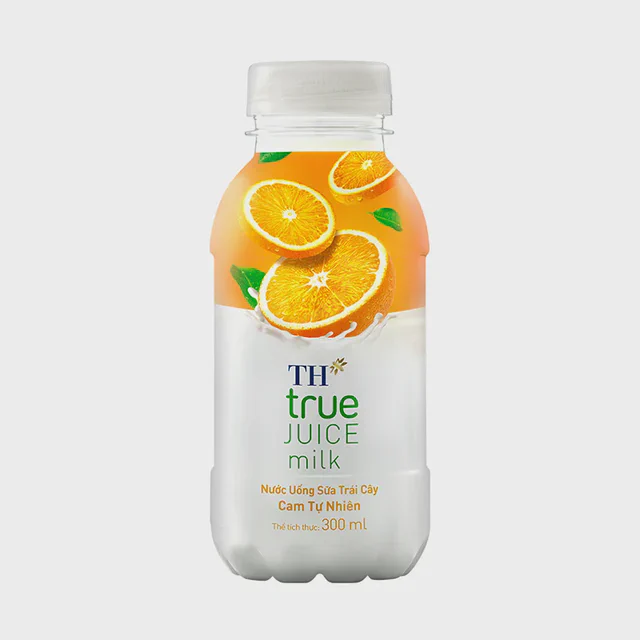 Nước uống sữa trái cây Cam Tự Nhiên TH true JUICE milk 300 ml — TH true Đà Nẵng