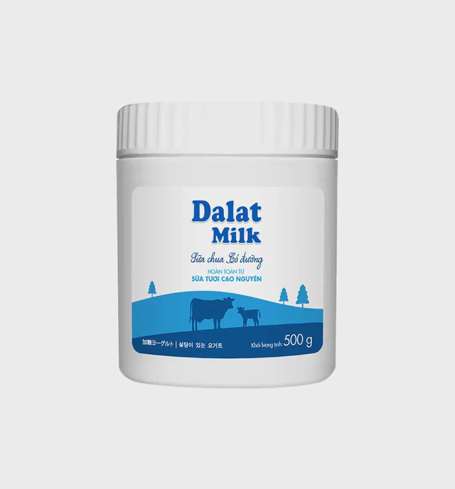 Sữa chua ăn Dalatmilk Có đường 500g — đại lý Dalatmilk Đà Nẵng