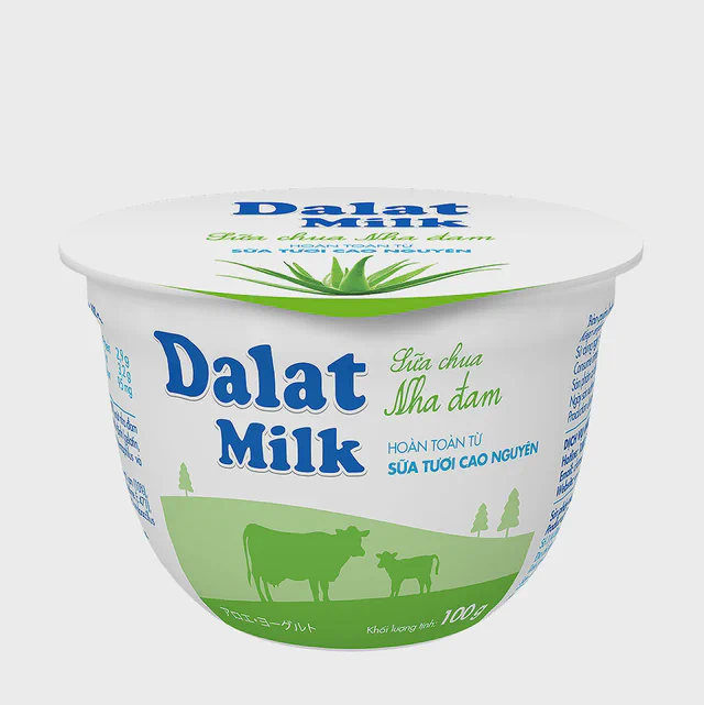 Sữa chua ăn Dalatmilk Nha đam 100g — đại lý Dalatmilk Đà Nẵng