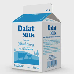 Sữa tươi thanh trùng Dalatmilk Ít Đường 180ml — Dalatmilk Đà Nẵng — ảnh 3