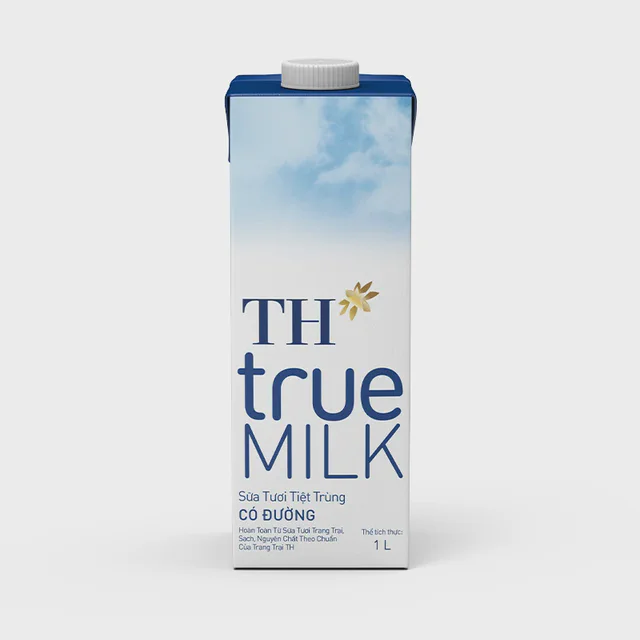Sữa Tươi Tiệt Trùng Có Đường 1 L — TH true Đà Nẵng