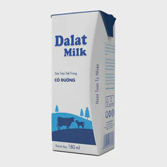 Sữa tươi tiệt trùng Dalatmilk Có đường 180ml — Dalatmilk Đà Nẵng — ảnh 2