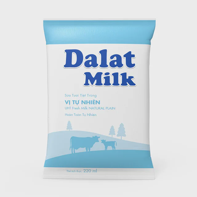 Sữa tươi tiệt trùng Dalatmilk Không đường 220ml — Dalatmilk Đà Nẵng