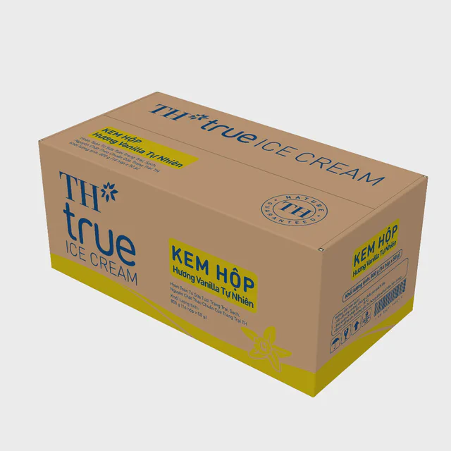 Thùng 16 Hộp Kem Hộp Hương Vanilla Tự Nhiên 50 g — TH true Đà Nẵng