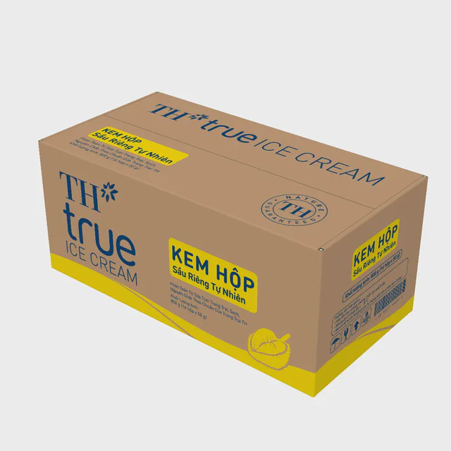Thùng 16 Hộp Kem Hộp Sầu Riêng Tự Nhiên 50 g — TH true Đà Nẵng