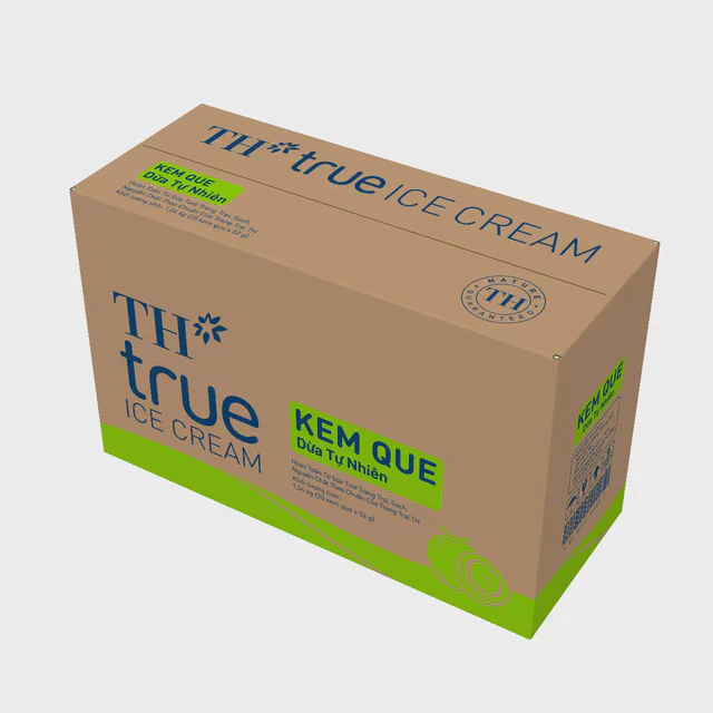 Thùng 20 Que Kem Que Dừa Tự Nhiên TH true ICE CREAM 52 g — TH true Đà Nẵng