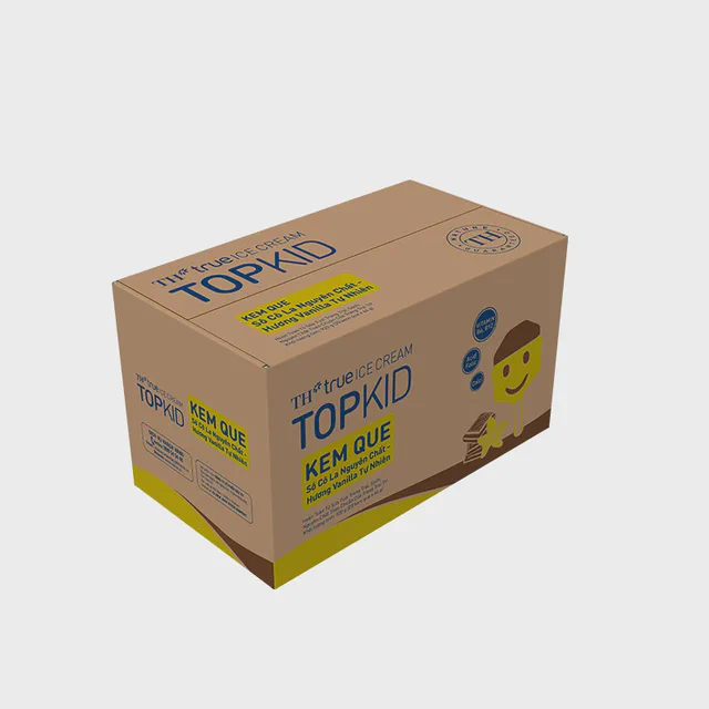 Thùng 20 Que Kem Que TOPKID Sô Cô La Vanilla 46 g — TH true Đà Nẵng