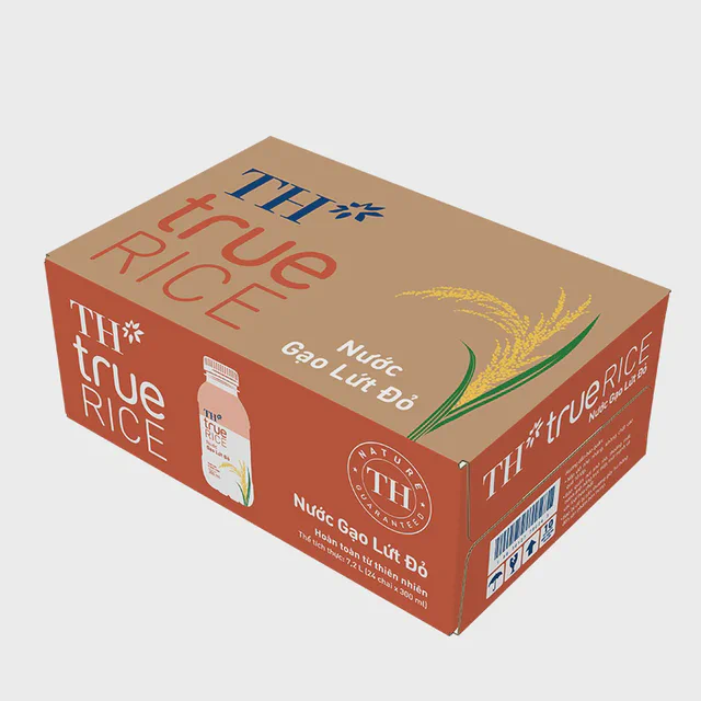 Thùng 24 Chai Nước Gạo Lứt Đỏ TH true RICE 300 ml — TH true Đà Nẵng