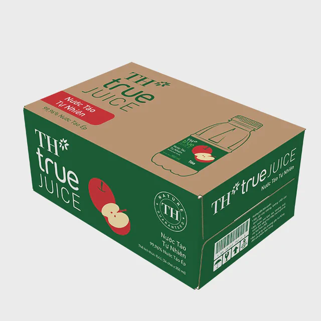 Thùng 24 Chai Nước Táo Tự Nhiên TH true JUICE 350 ml — TH true Đà Nẵng