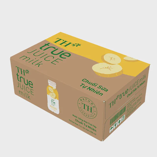 Thùng 24 Chai Nước Uống Sữa Trái Cây Chuối Tự Nhiên TH true JUICE milk 300ml — TH true Đà Nẵng