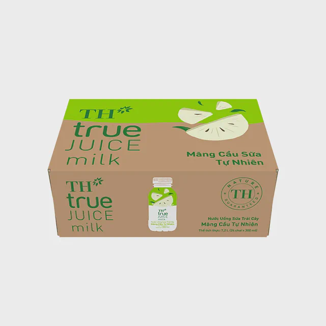 Thùng 24 Chai Nước Uống Sữa Trái Cây Mãng Cầu Tự Nhiên TH true JUICE milk — TH true Đà Nẵng