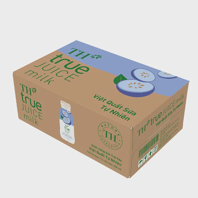 Thùng 24 Chai Nước Uống Sữa Trái Cây Việt Quất Tự Nhiên TH true JUICE milk 300ml — TH true Đà Nẵng