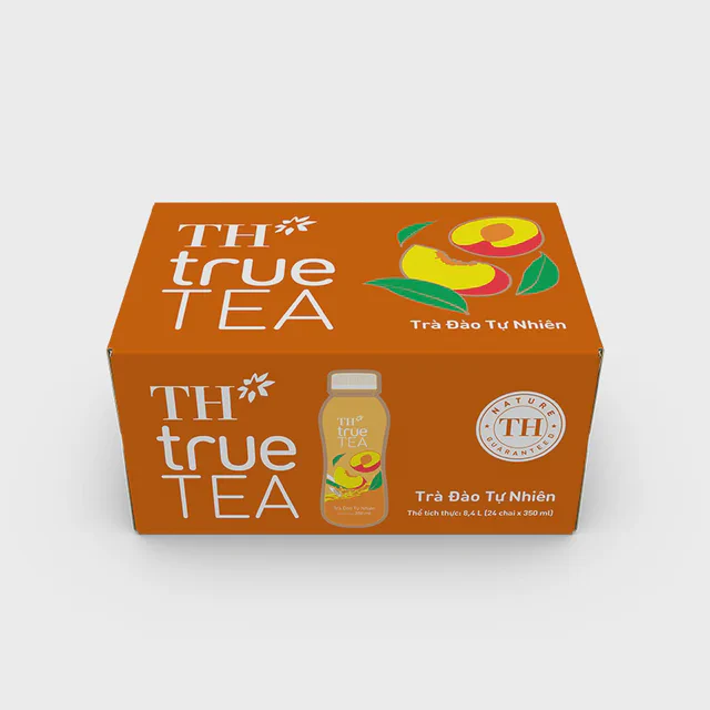 Thùng 24 Chai Trà Đào Tự Nhiên TH true TEA 350ml — TH true Đà Nẵng