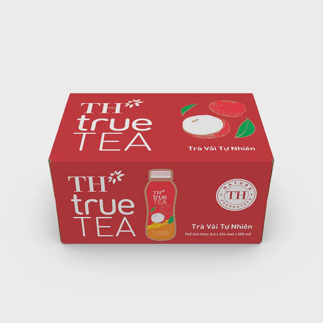 Thùng 24 Chai Trà Vải Tự Nhiên TH true TEA 350ml — TH true Đà Nẵng