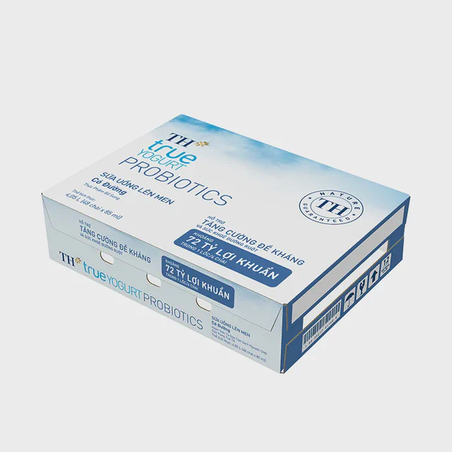 Thùng 48 Chai Sữa Uống Lên Men Có Đường TH true YOGURT PROBIOTICS 85ml — TH true Đà Nẵng
