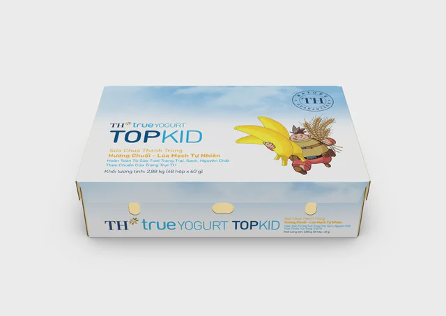 Thùng 48 Hộp Sữa Chua Ăn TOPKID Chuối Lúa Mạch 60 g — TH true Đà Nẵng