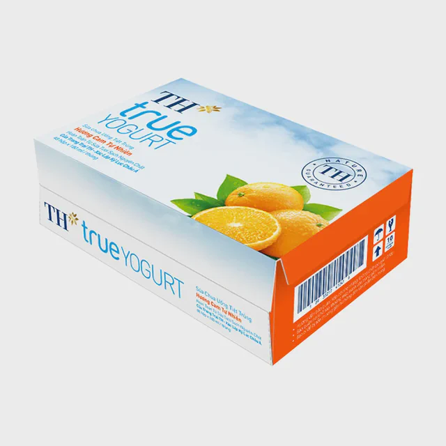 Thùng 48 Hộp Sữa Chua Uống Tiệt Trùng Hương Cam 180 ml — TH true Đà Nẵng