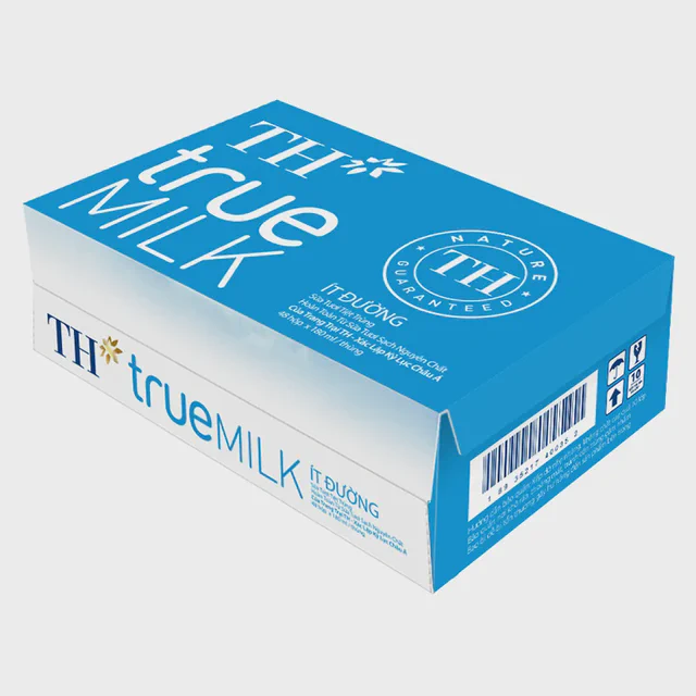Thùng 48 Hộp Sữa Tươi Tiệt Trùng Ít Đường 180 ml — TH true Đà Nẵng