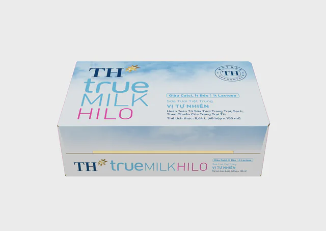 Thùng 48 Hộp Sữa Tươi Tiệt Trùng TH true MILK HILO 180 ml — TH true Đà Nẵng
