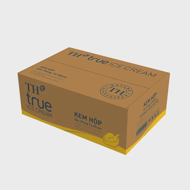Thùng 6 Hộp Kem Hộp Sầu Riêng Tự Nhiên 180 g — TH true Đà Nẵng