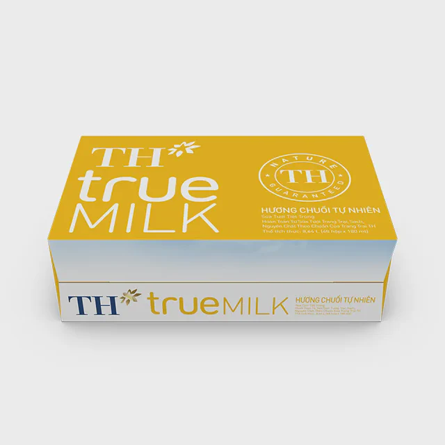 Thùng Sữa Tươi Tiệt Trùng  Hương Chuối TH true MILK 180 ml — TH true Đà Nẵng
