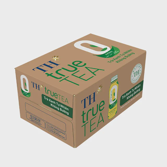 THÙNG TRÀ XANH TỰ NHIÊN KHÔNG ĐƯỜNG 350 ml — TH true Đà Nẵng