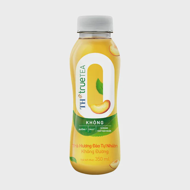 TRÀ HƯƠNG ĐÀO TỰ NHIÊN KHÔNG ĐƯỜNG 350 ml — TH true Đà Nẵng