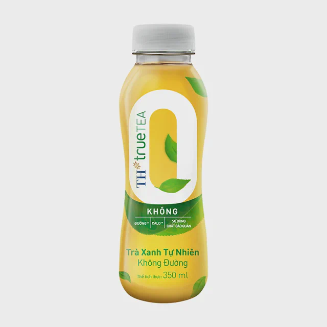 TRÀ XANH TỰ NHIÊN KHÔNG ĐƯỜNG 350 ml — TH true Đà Nẵng