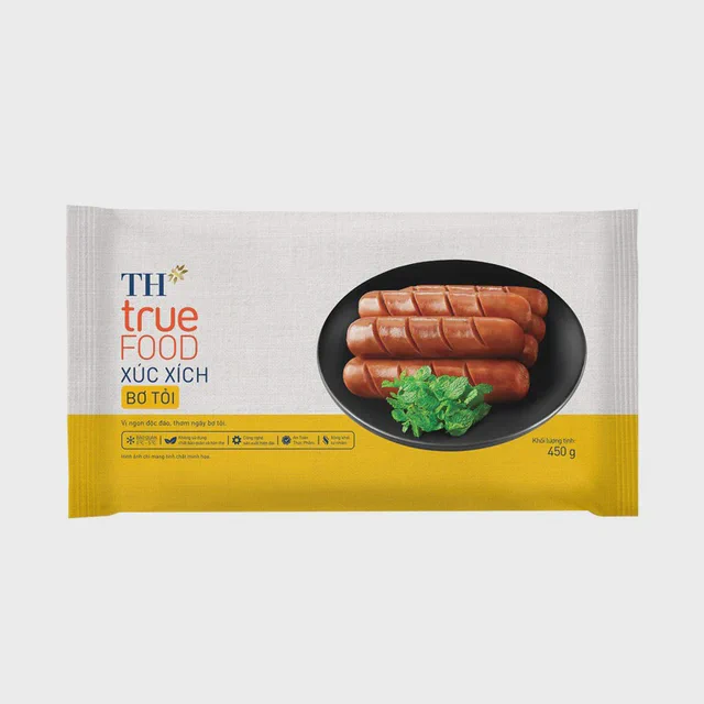 Xúc Xích Bơ Tỏi TH true FOOD 450 g — TH true Đà Nẵng